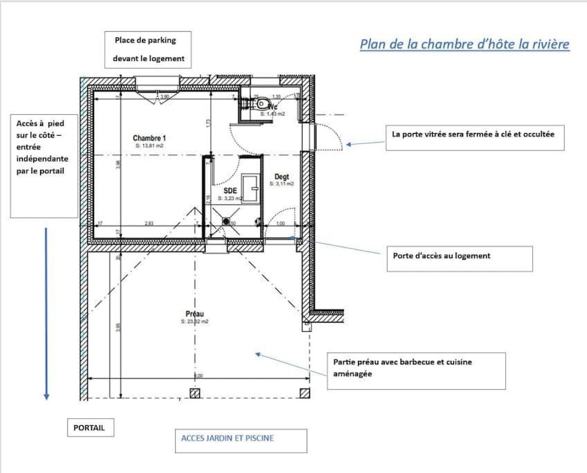 Chambre D Hote La Riviere 45M2 Jardin Et Piscine Aigrefeuille-dʼAunis Extérieur photo